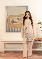 Stitch Vibes Ivory Co Ord set Women 2pcs