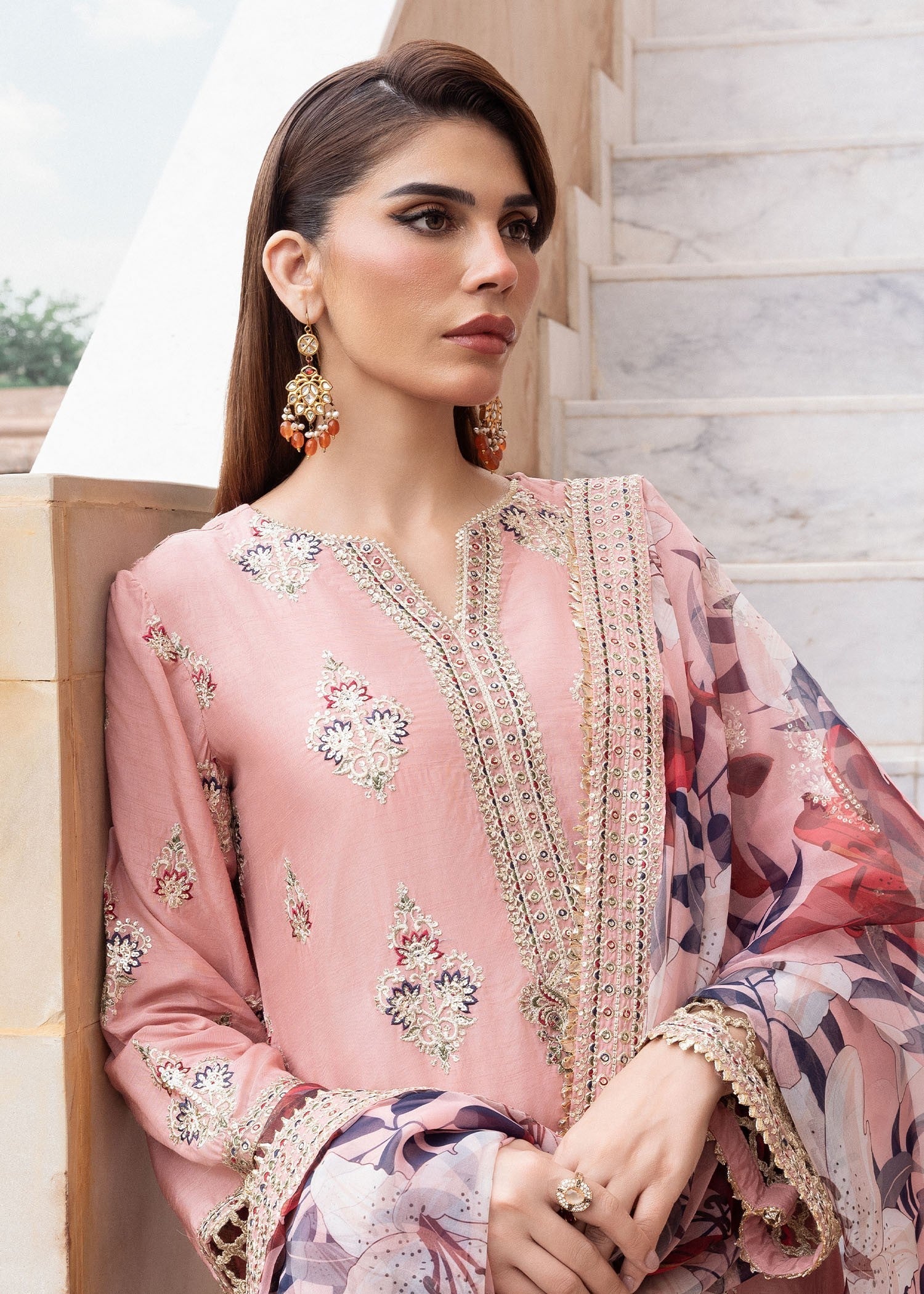 Rang-e-Haya Ayeza (Peach) Women 3pcs
