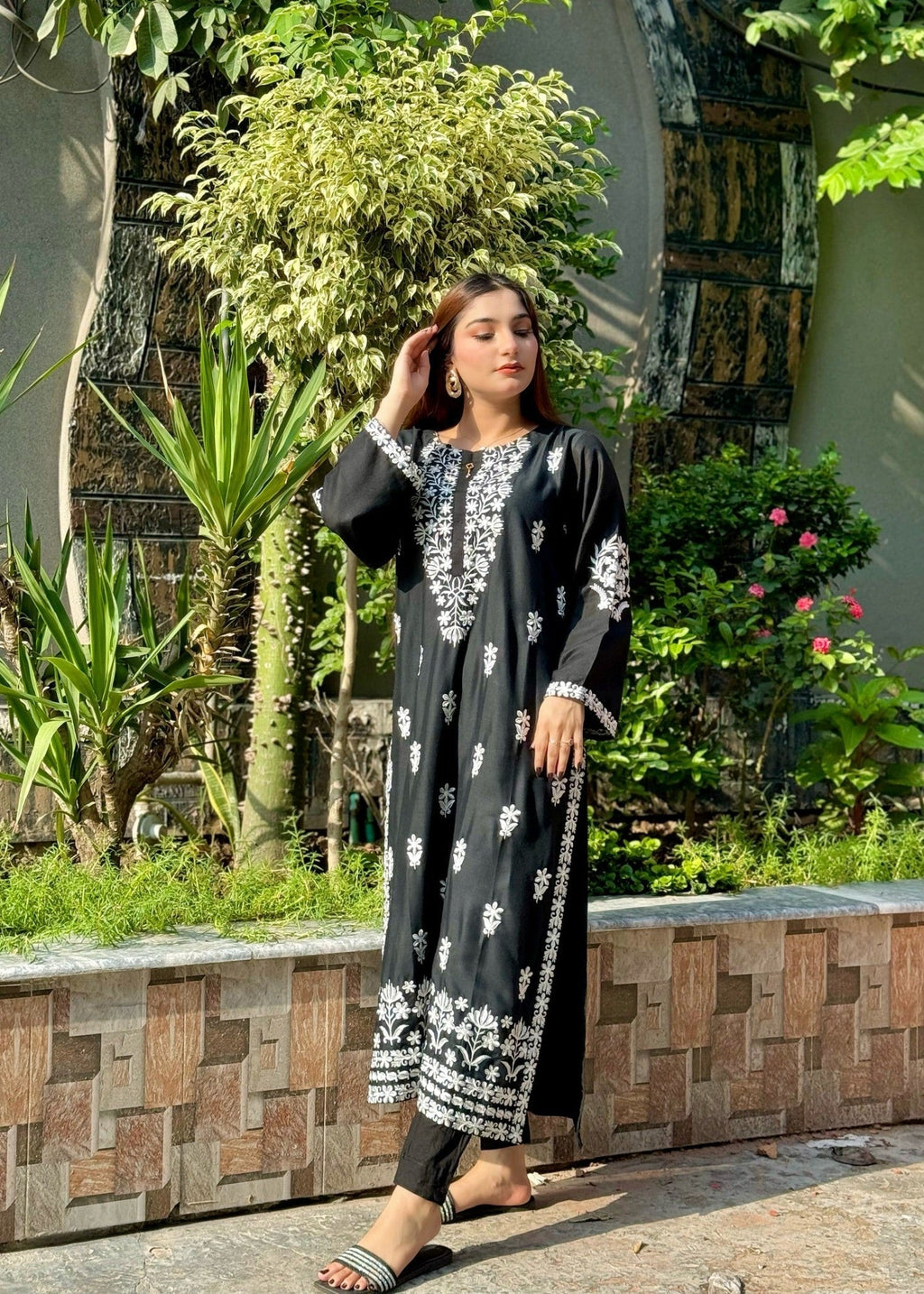 Chaudhary Arts Indian Kurti black Women 1pcs