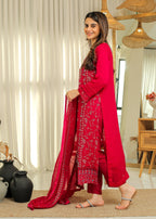 Rangeen Haseena Embroidered Chiffon Suit Women 3pcs