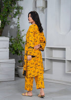 B.K Clothings NoorBnao Yellow 2 pice Women 2pcs