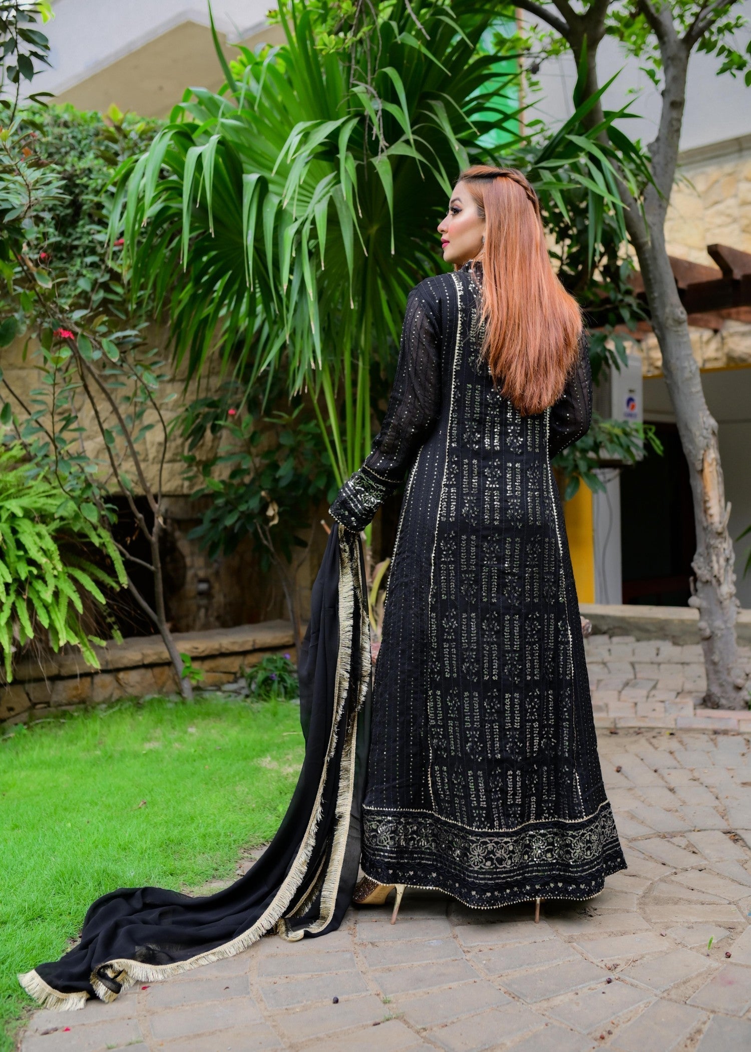 Mona Embroidery CEDAR BLACK Women 3pcs