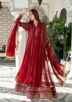 Mona Embroidery EMBELLISH AZURE MEHROON Women 3pcs