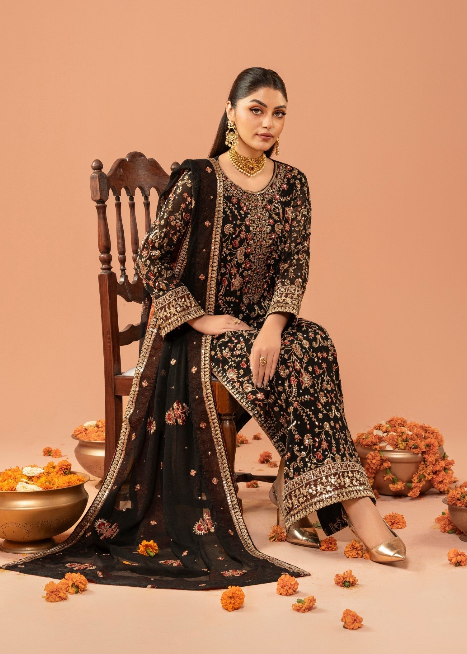 Agha Jaan Lajwanti Women 3pcs