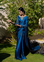 Amna Ismail GOTTA WORK SILK SAREE Women 3pcs