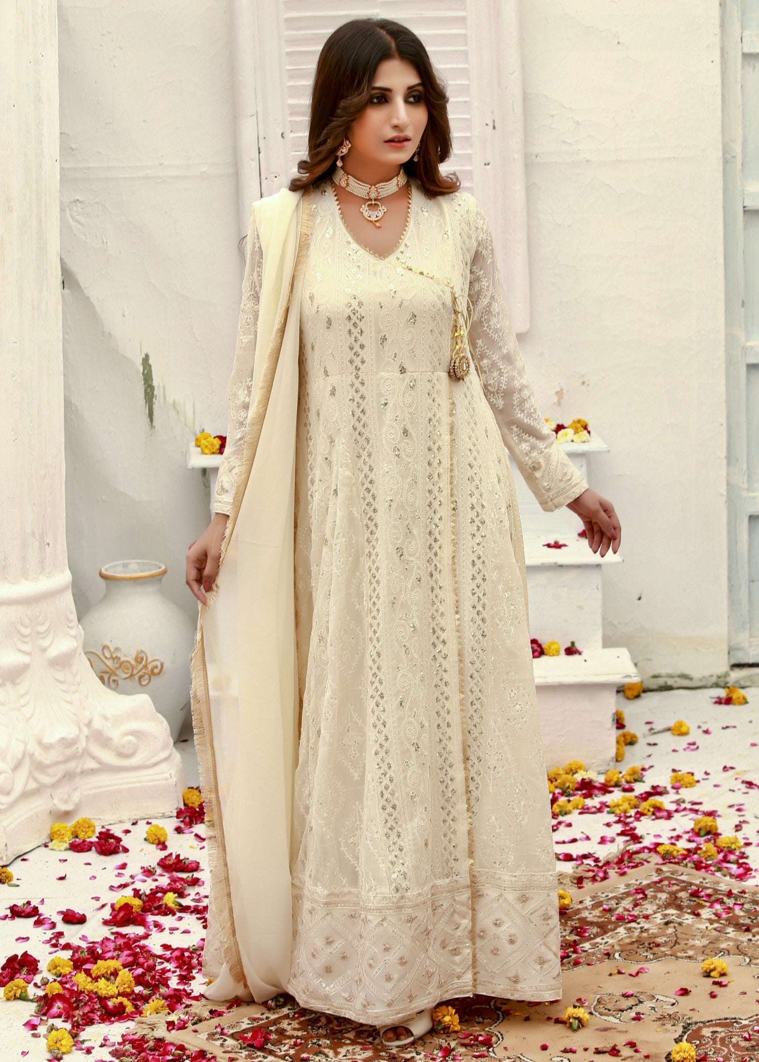 Mona Embroidery MELANIE OFF WHITE Women 3pcs