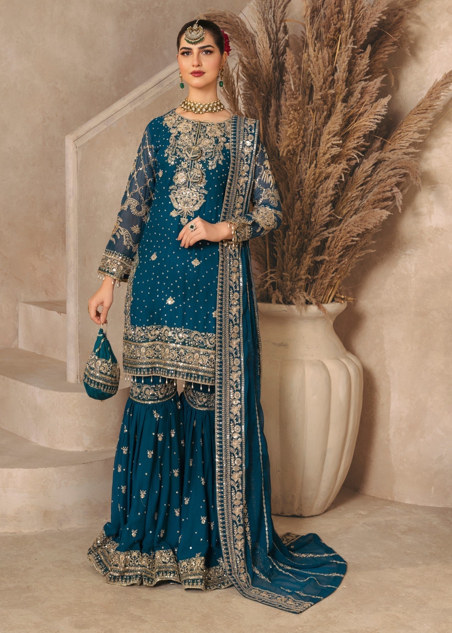 Agha Jaan LAUNG DA LASHKARA Women 3pcs