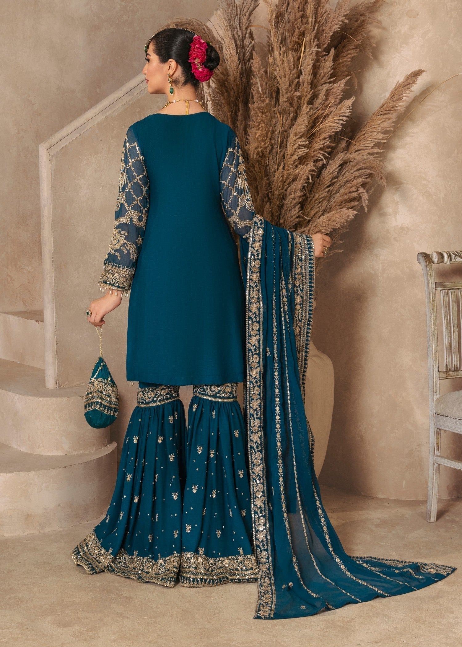 Agha Jaan LAUNG DA LASHKARA Women 3pcs