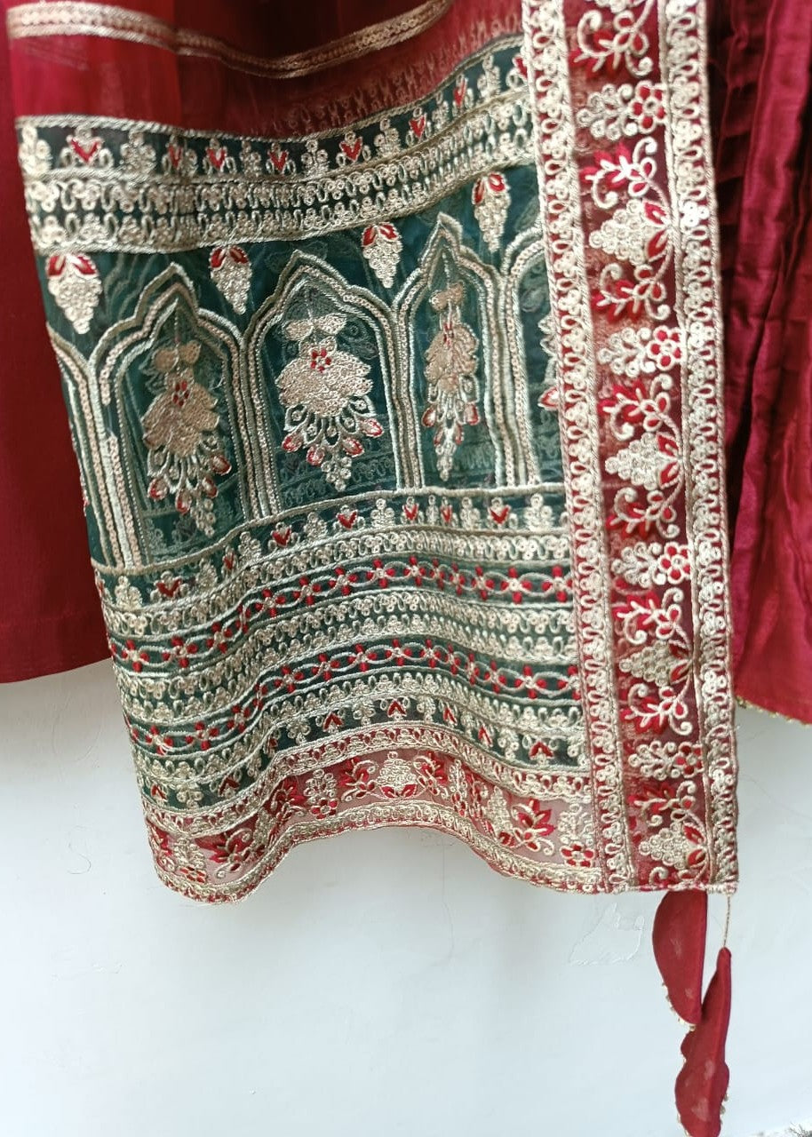 Lubana Store Hina Maroon Women 3pcs