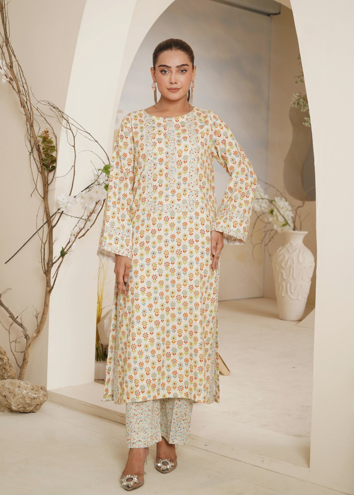 Yolo Pret Digital Print Khaddar W24 PRINT 0004 Women 2pcs