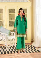 Anaya Basic GREEN PRINTED Women 2pcs