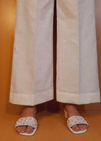 Zardi off white Cotton palazzo ZT209 Women 1pcs