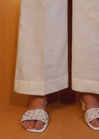 Zardi off white Cotton palazzo ZT209 Women 1pcs