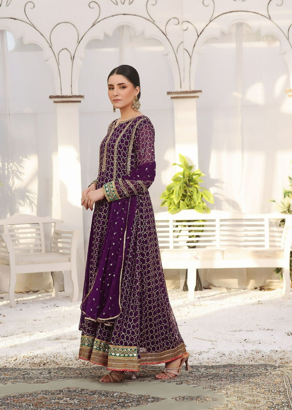 Ayesha Closet Shehzadi Purple Women 3pcs