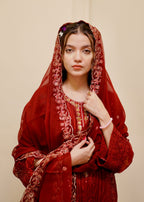 Four Season Boutique Rubby Sequnece Chiffon MAROON Women 3pcs