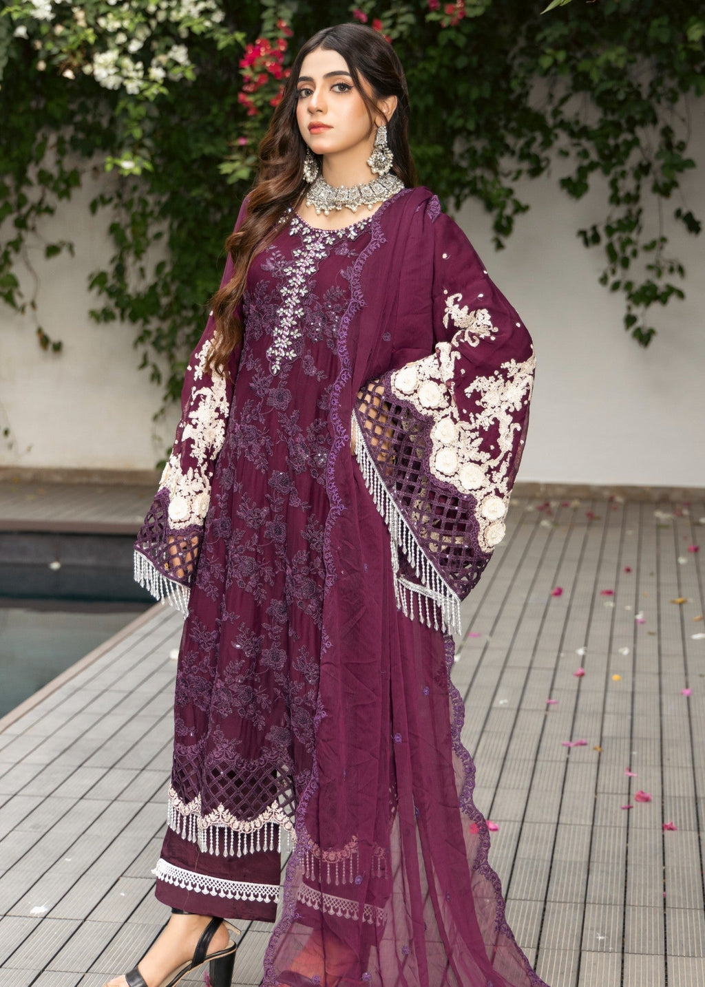 Polawn PD 24 802 MEHRU FORMAL PRET CHIFFON COLLECTION Women 3pcs