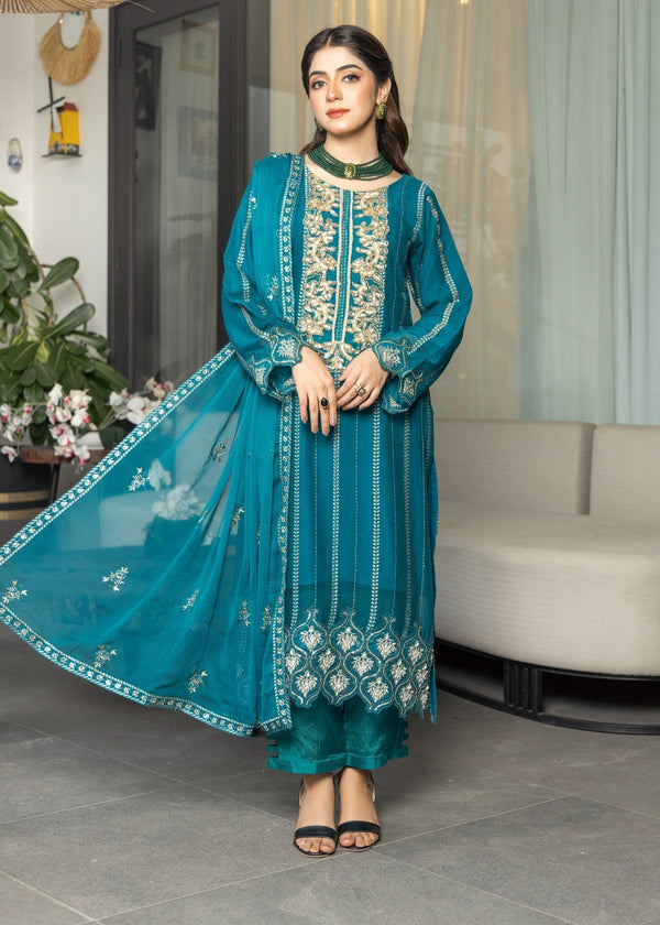 Polawn PD 24 804 MEHRU FORMAL PRET CHIFFON COLLECTION Women 3pcs