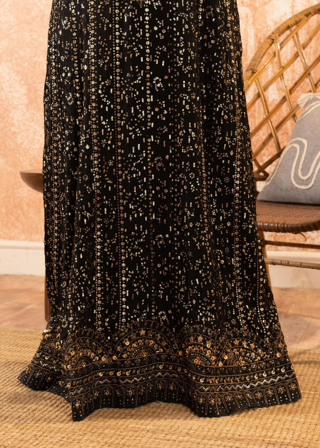 Malhaar ML BA AL 3864 Black Women 3pcs