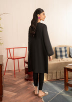 Anaya Basic BLACK FLORAL KURTA Women 1pcs