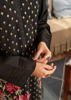 Meem Designs BLACK FLORAL KURTA Women 1pcs