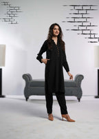 Ahlam By Safa Textile Noir Women 2pcs