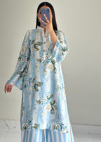 Ayesha B silk green flower Women 2pcs