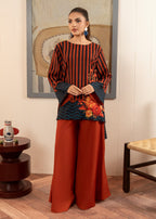 Stitch Vibes Rust Co Ord Set Women 2pcs