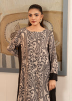 Stitch Vibes Black Paisley Long Shirt Women 1pcs