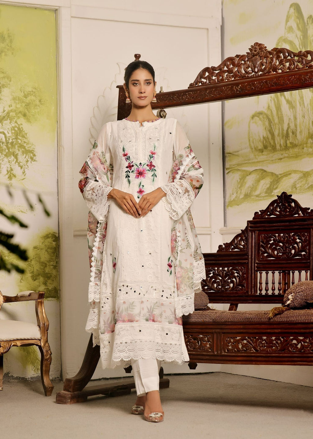 Ayesha Closet Firdaus White Women 3pcs