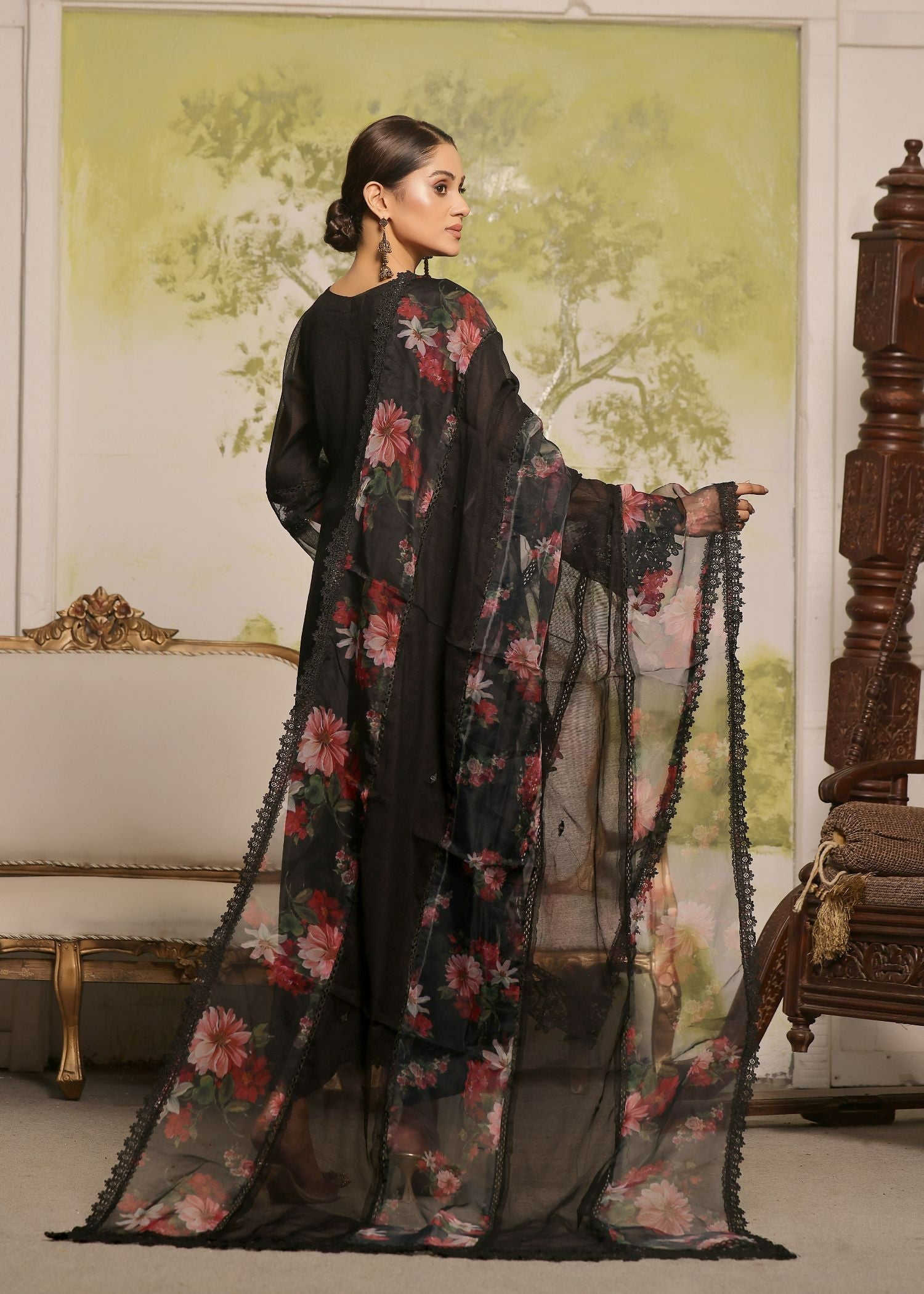 Ayesha Closet Firdaus Black Women 3pcs