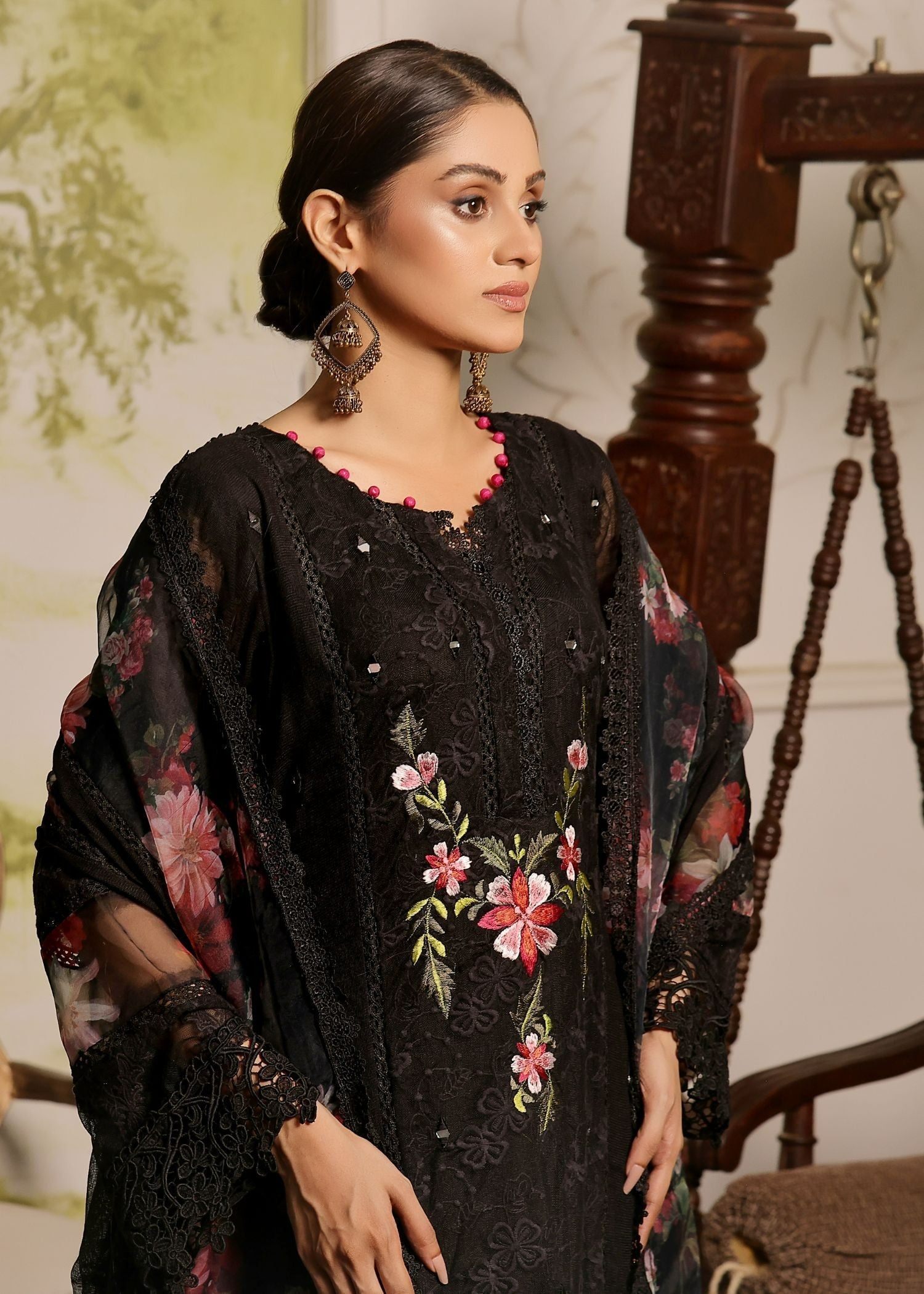 Ayesha Closet Firdaus Black Women 3pcs
