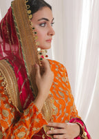 Ayesha Closet Nayab Orange Women 3pcs