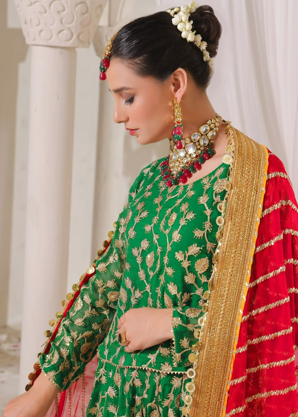 Ayesha Closet Nayab Green Women 3pcs