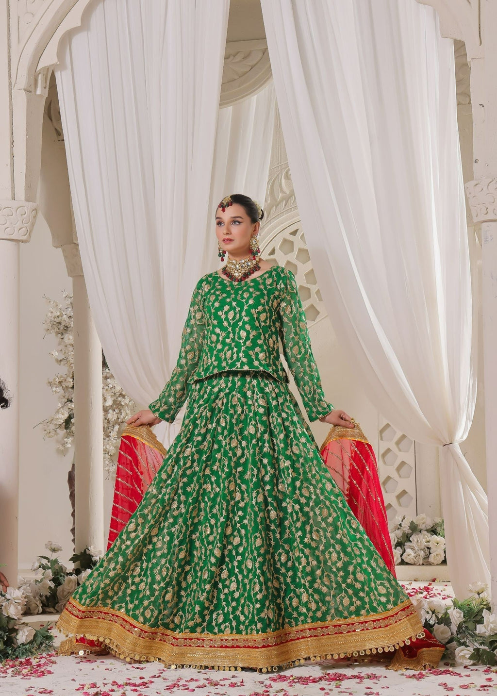 Ayesha Closet Nayab Green Women 3pcs