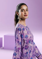 Ahlam By Safa Textile periwinkle co ord set Women 2pcs