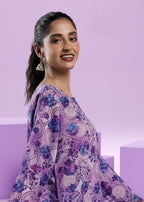 Ahlam By Safa Textile periwinkle co ord set Women 2pcs