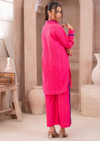 AYLA STUDIO Solid essential Co ord set DM 007 Pink Ocean Women 2pcs
