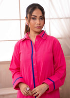AYLA STUDIO Solid essential Co ord set DM 007 Pink Ocean Women 2pcs