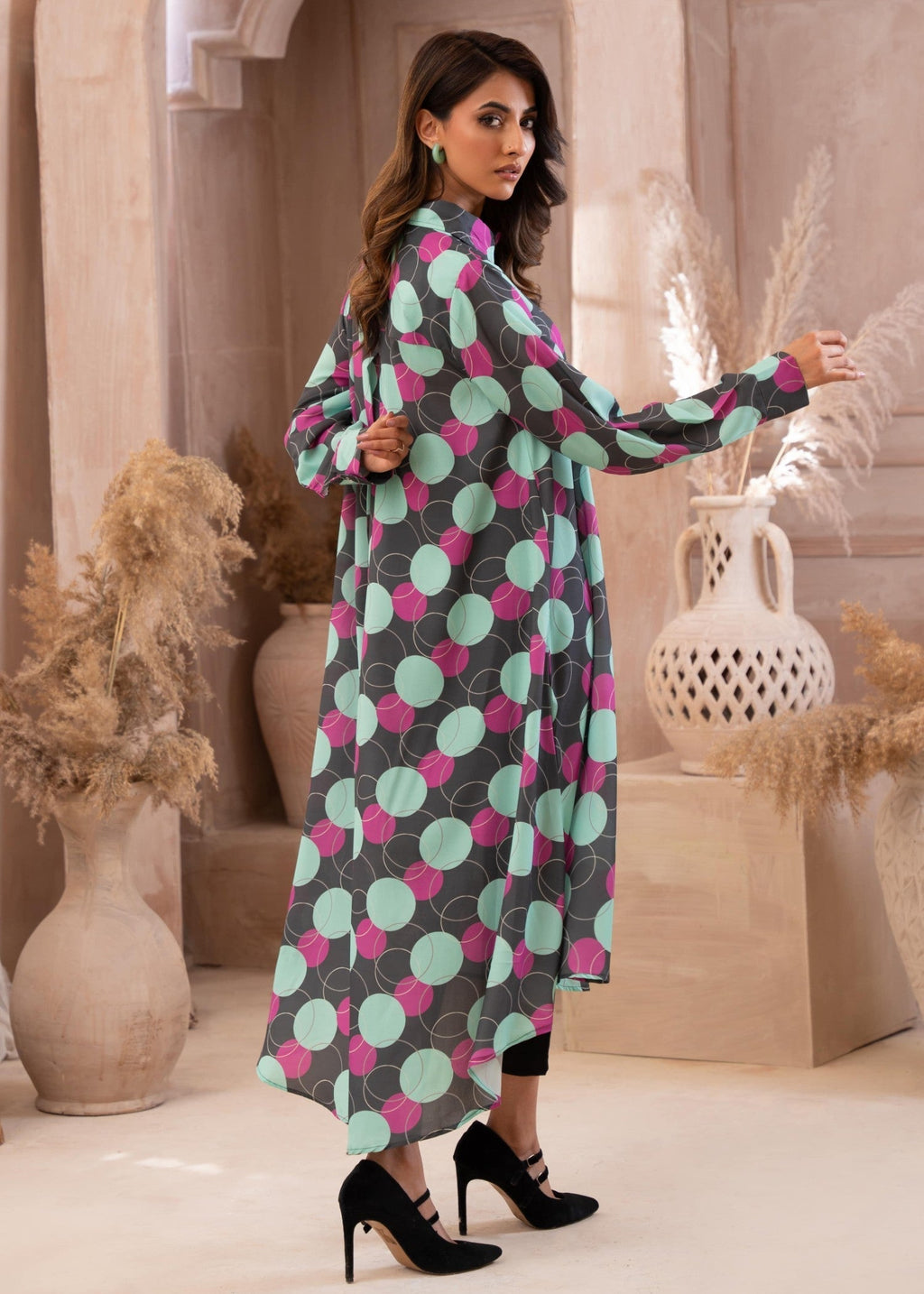 AYLA STUDIO Printed essential G 007 Bubbles Women 1pcs