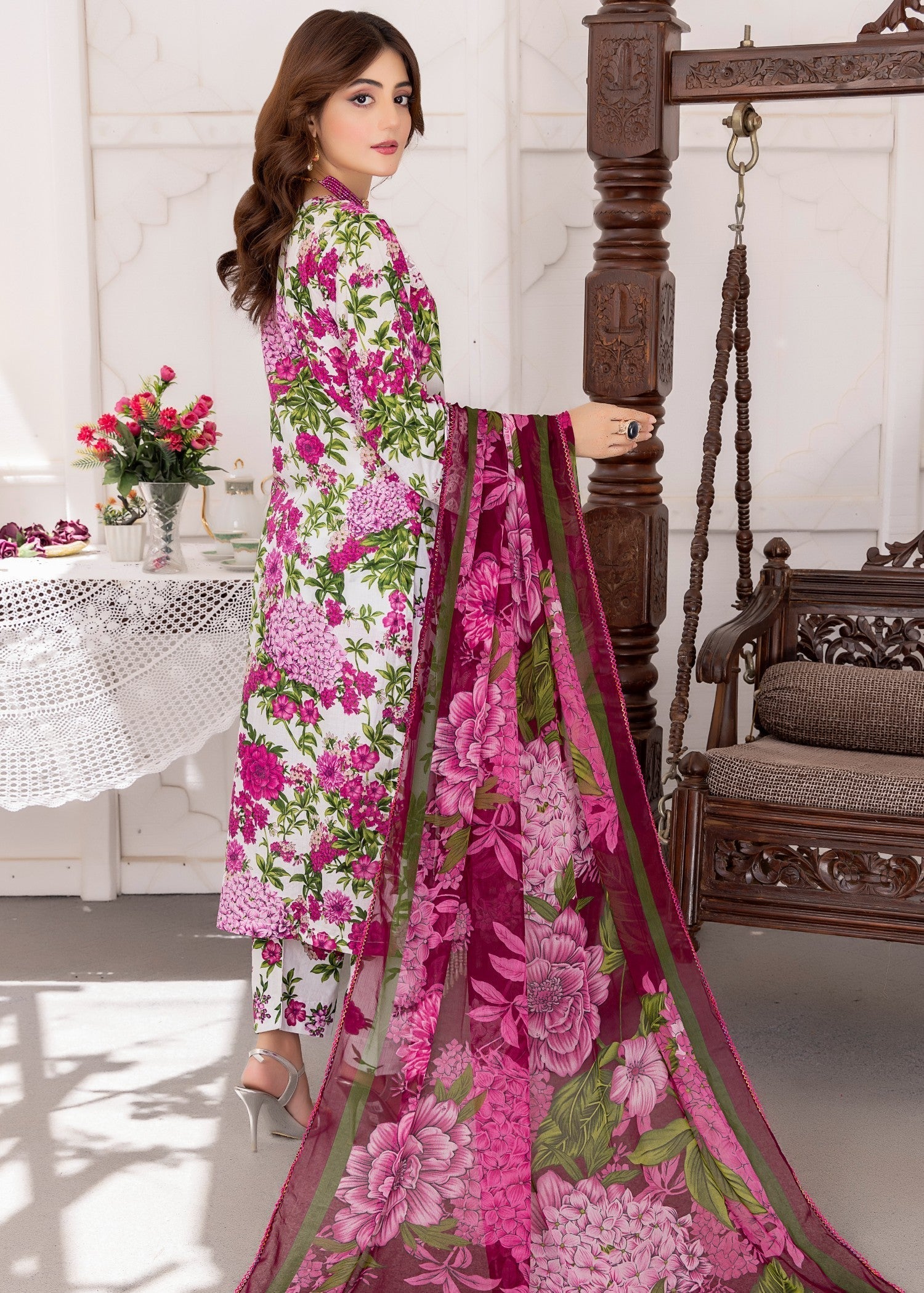 Polawn PD 24 401 A NAYAB PRET LAWN COLLECTION Women 3pcs