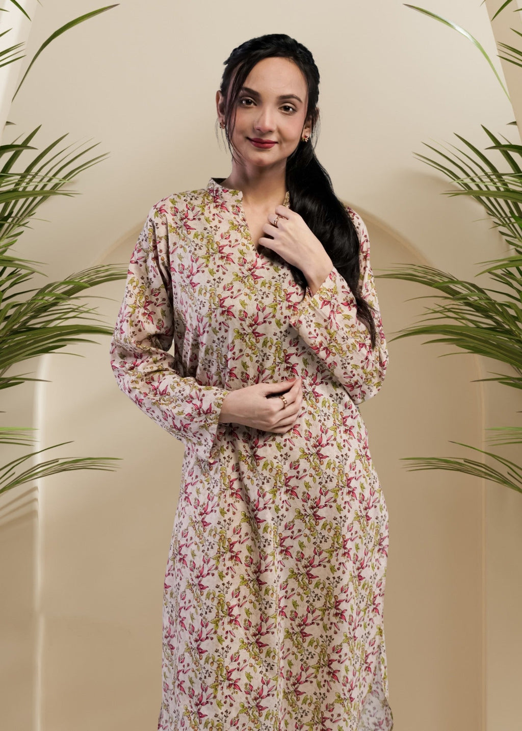 Ahlam By Safa Textile Floral Finesse Co Ord Set Women 2pcs