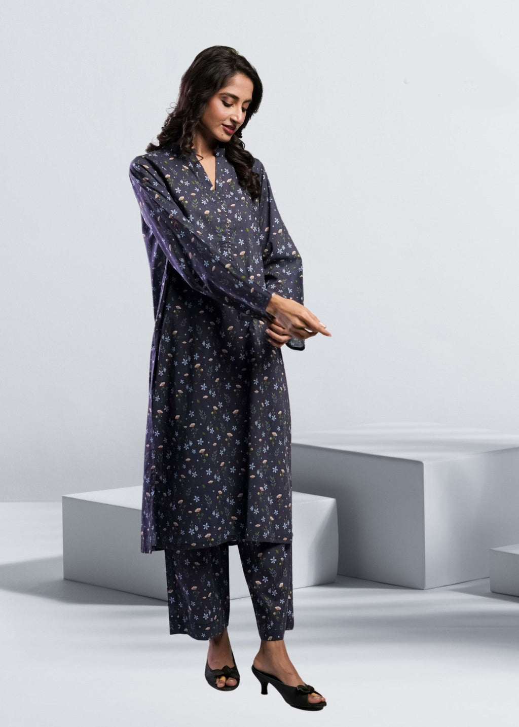 Ahlam By Safa Textile BlueBell Co Ord Set Women 2pcs