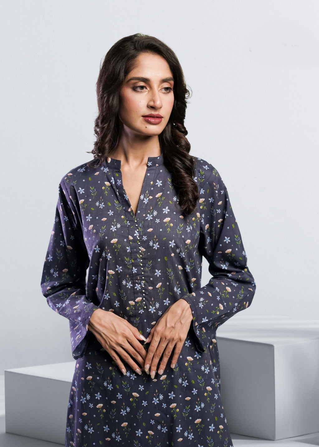 Ahlam By Safa Textile BlueBell Co Ord Set Women 2pcs