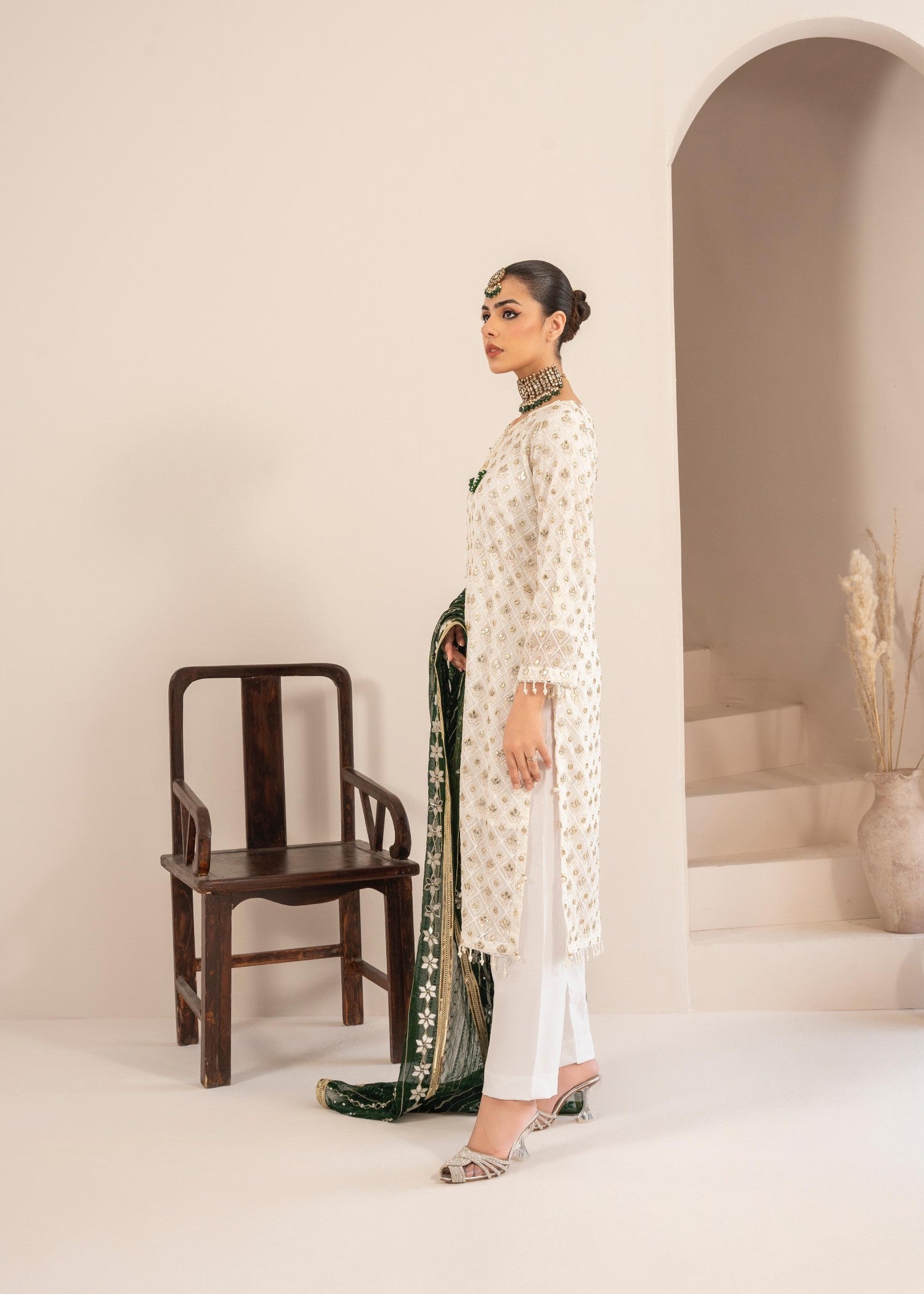 Rangoon Clothing Mahrunisa Green Women 3pcs