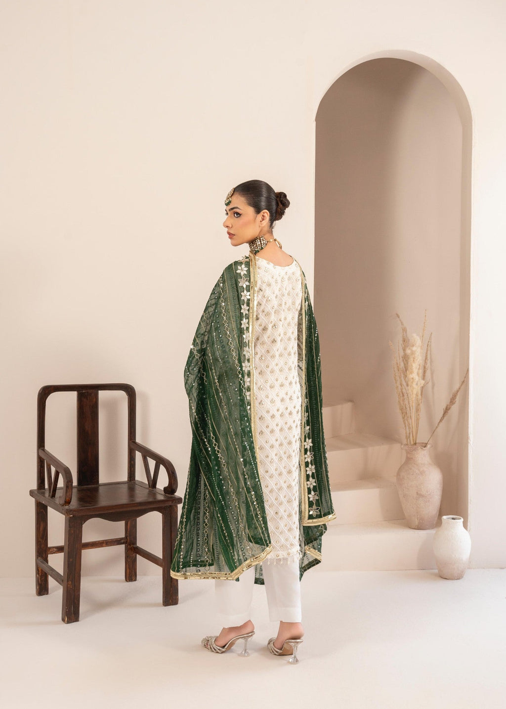 Rangoon Clothing Mahrunisa Green Women 3pcs