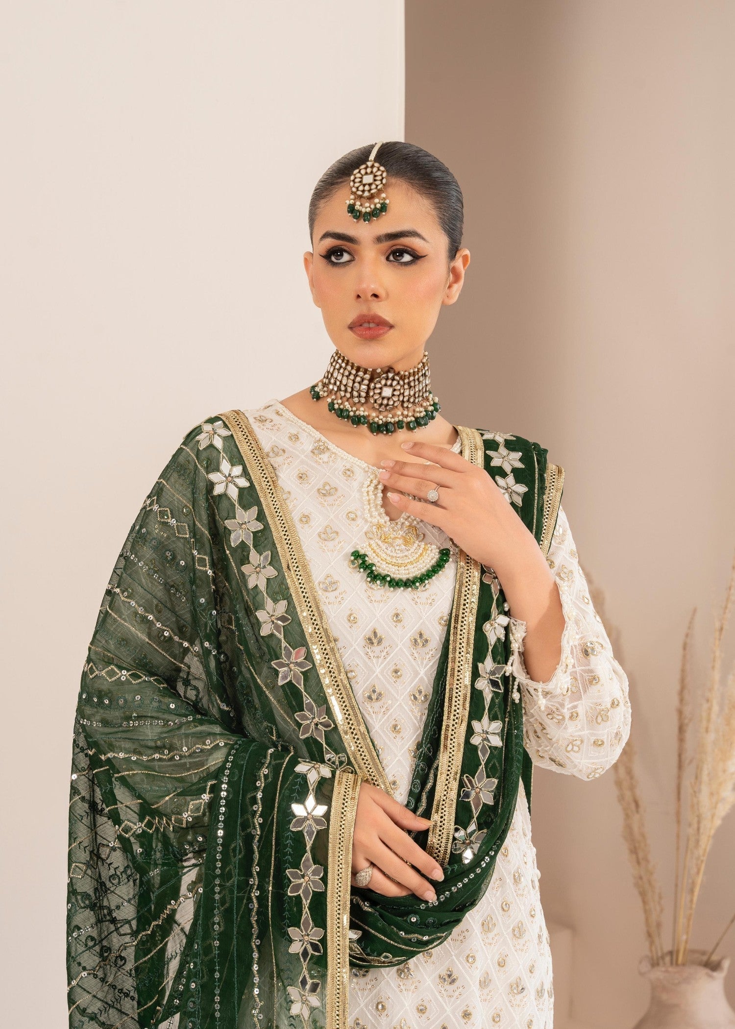 Rangoon Clothing Mahrunisa Green Women 3pcs