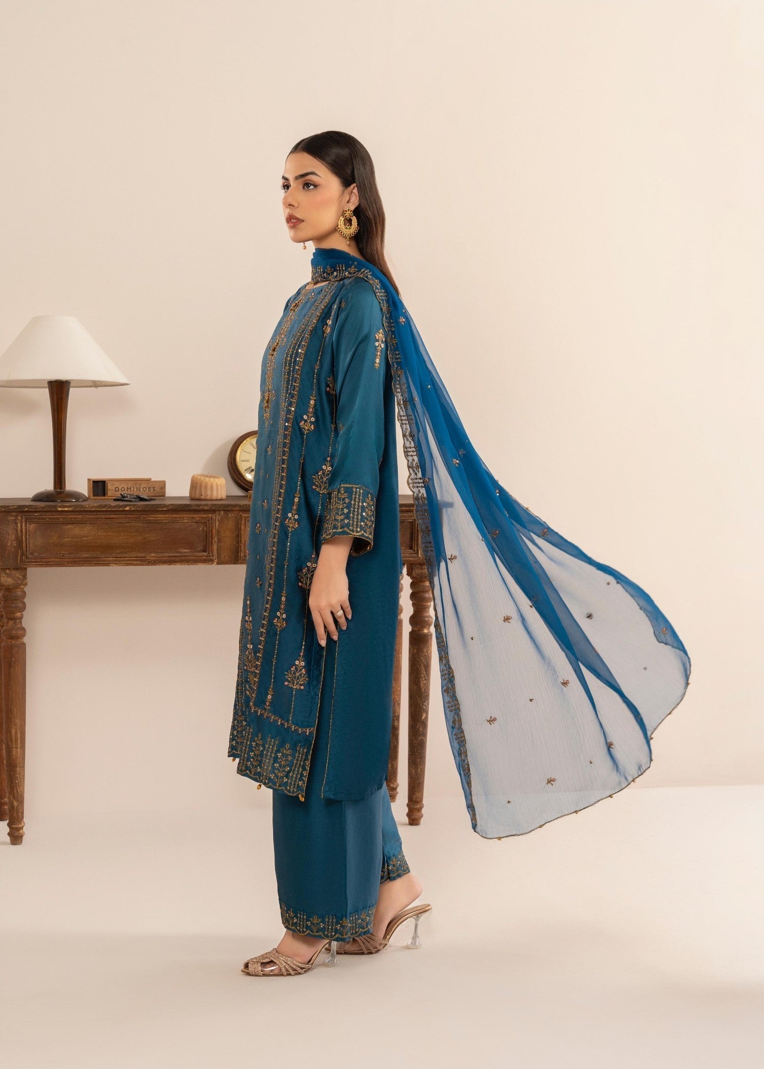 Rangoon Clothing NUREH PEACOCK SILKEN Women 3pcs