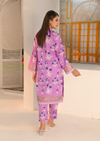 Yaaqot Official Lilac Printed Lawn Stitched Women 2pcs