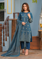 Yaaqot Official Flosa Zink Handwork Stitched Women 3pcs