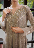 Mona Embroidery Floral Weaves beige Women 3pcs